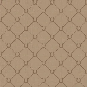 17-09-022-20 WALLPAPER NEW HORSE SHOE CARAMEL