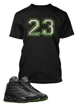 23 T Shirt to Match Retro Air Jordan 13 High Altitude Shoe