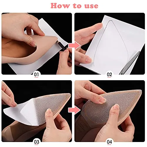 3 Rolls Sole Stickers Self-Adhesive Sole Cover Sole Shields Sneakers Sole Clear Stickers for Shoes Protectors Shoes Sole Stickers Crystal Clear Sole Sticker for High Heels(15.7x5.9 inch)