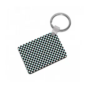 3D Squares - Trippy Patterns Keyring