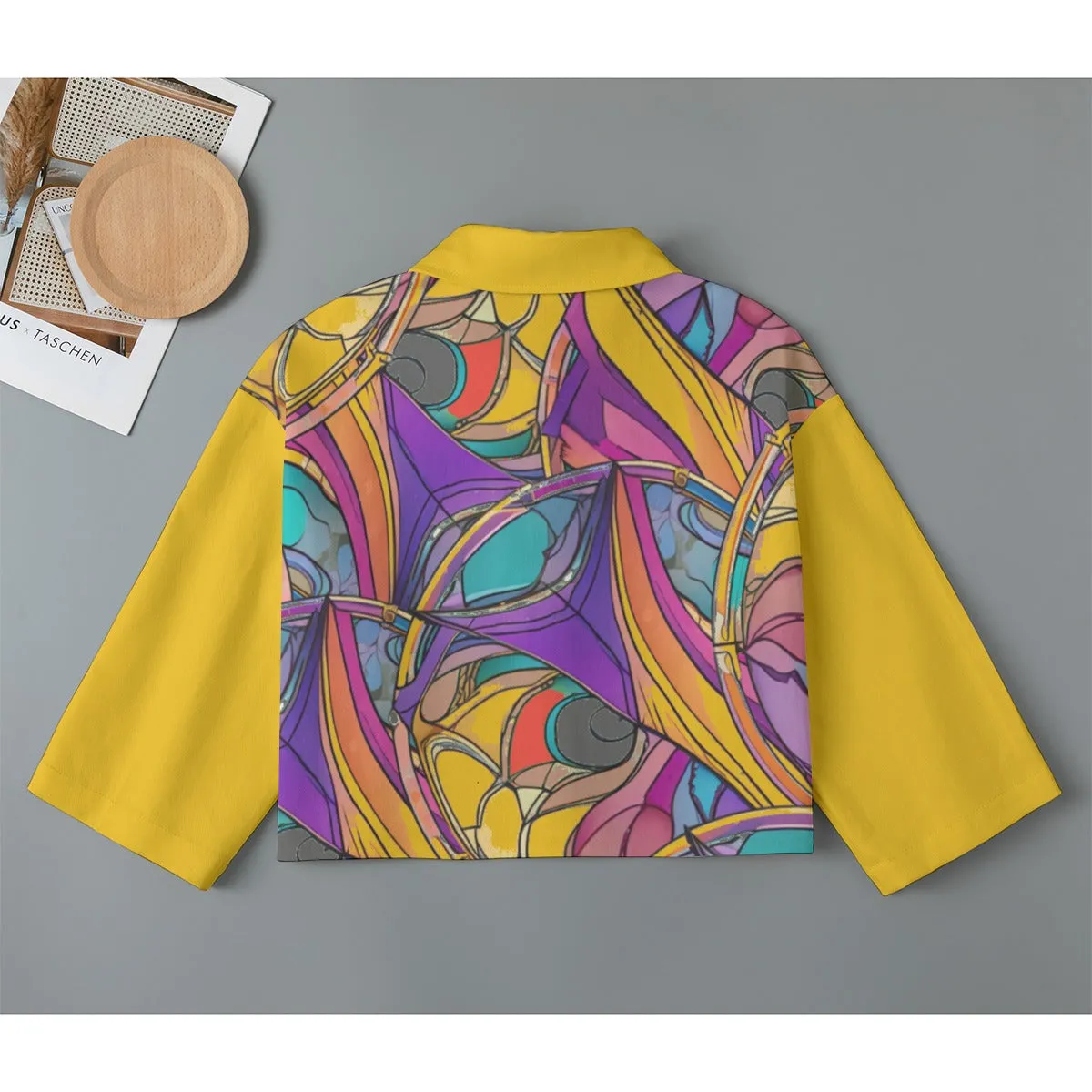 Abstract Urbania 2 Women's Cropped Jacket | 100% Cotton