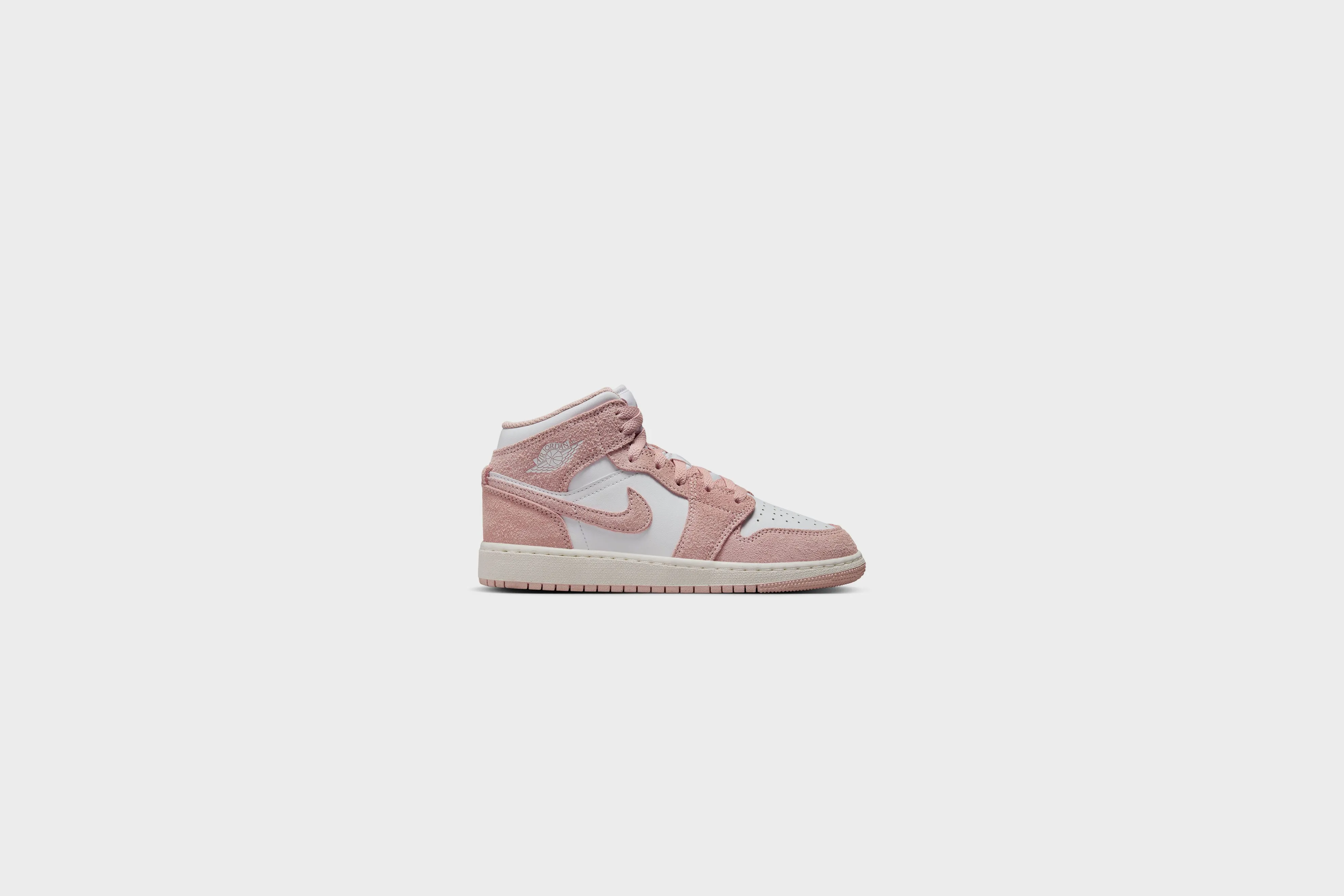 Air Jordan 1 Mid SE (GS) (White/Legend Pink Sail)