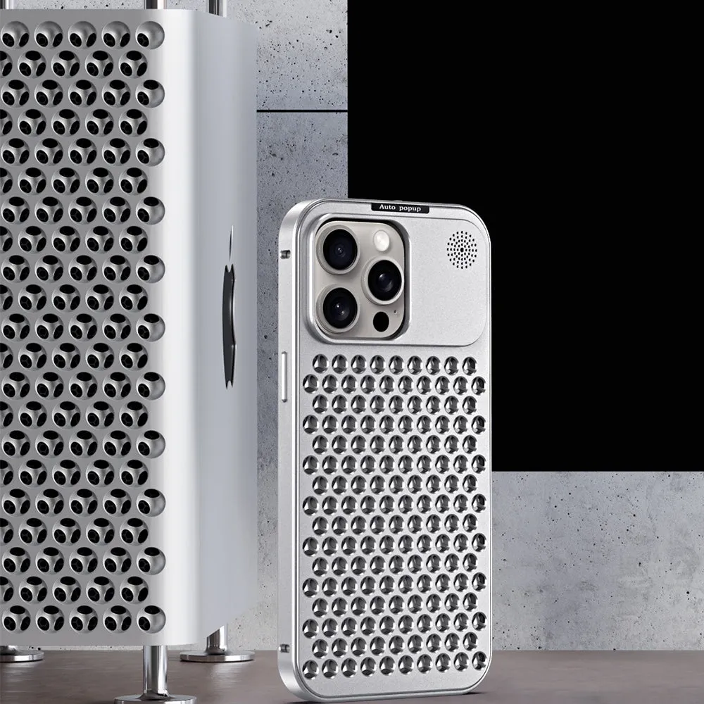 Aluminum Full Metal Mesh Heat Sink Phone Case - iPhone 13