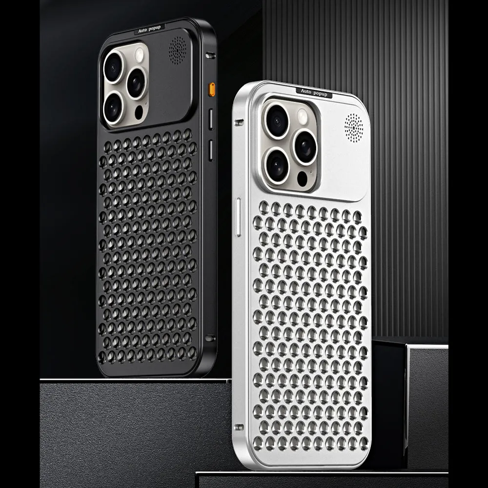 Aluminum Full Metal Mesh Heat Sink Phone Case - iPhone 13