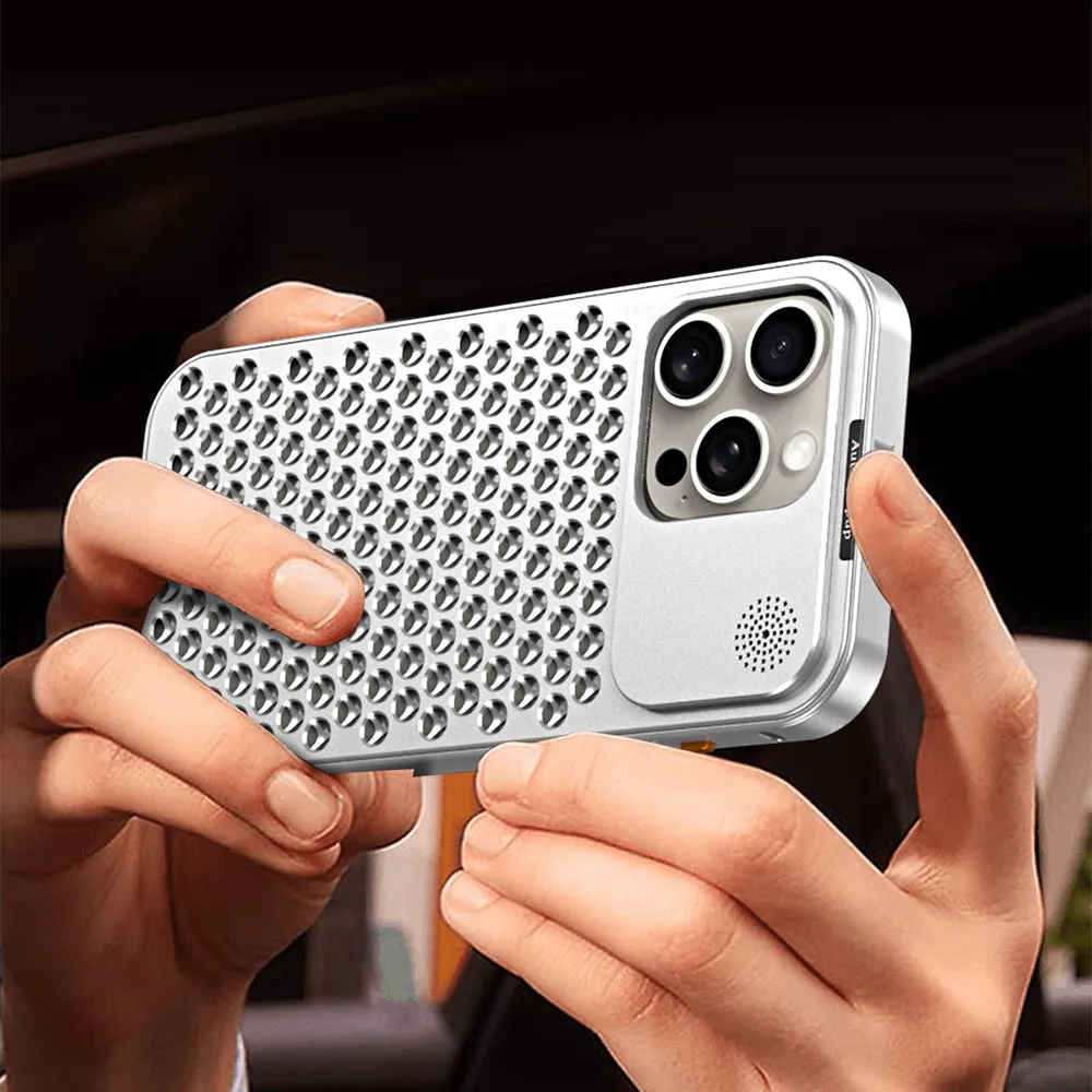 Aluminum Full Metal Mesh Heat Sink Phone Case - iPhone 13