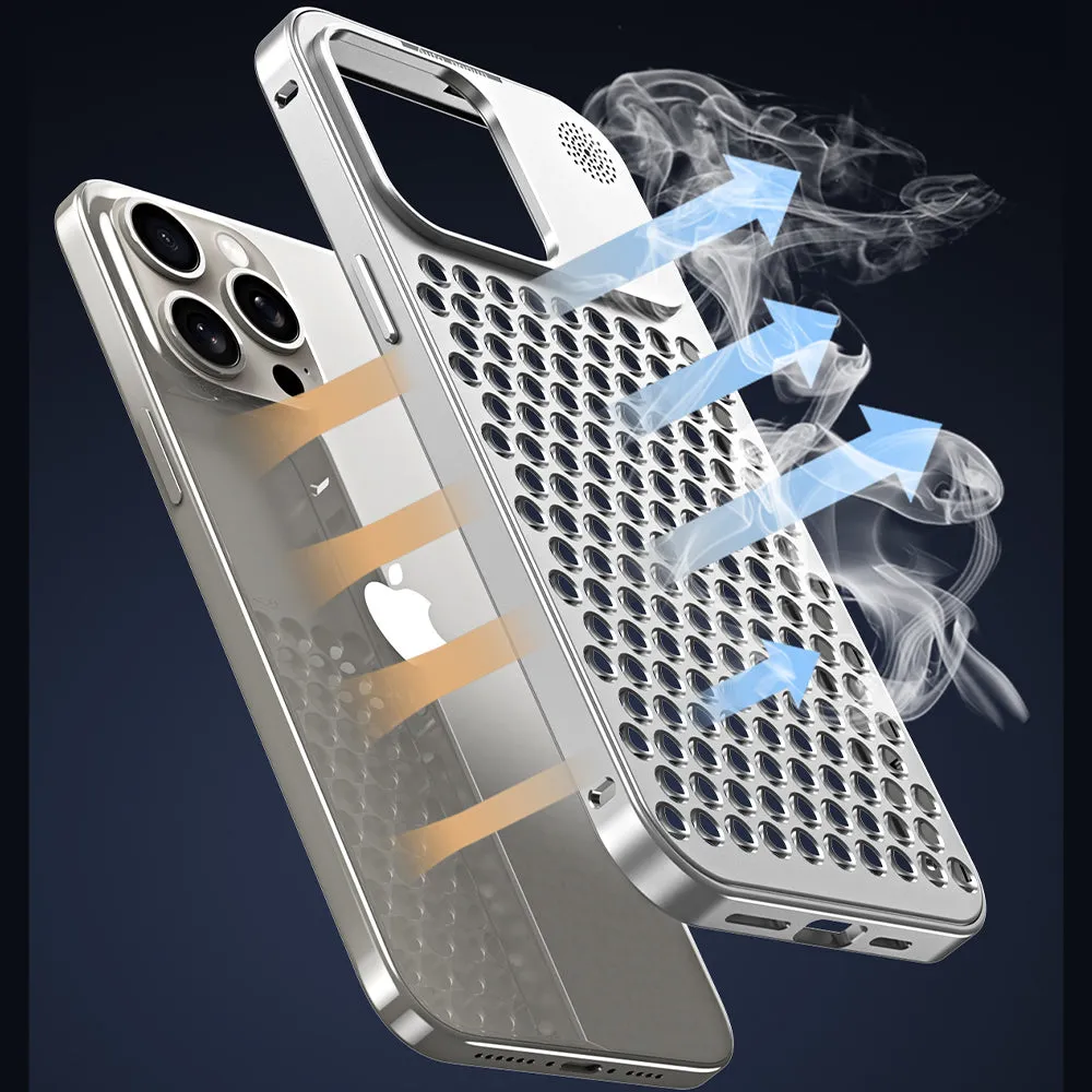 Aluminum Full Metal Mesh Heat Sink Phone Case - iPhone 13