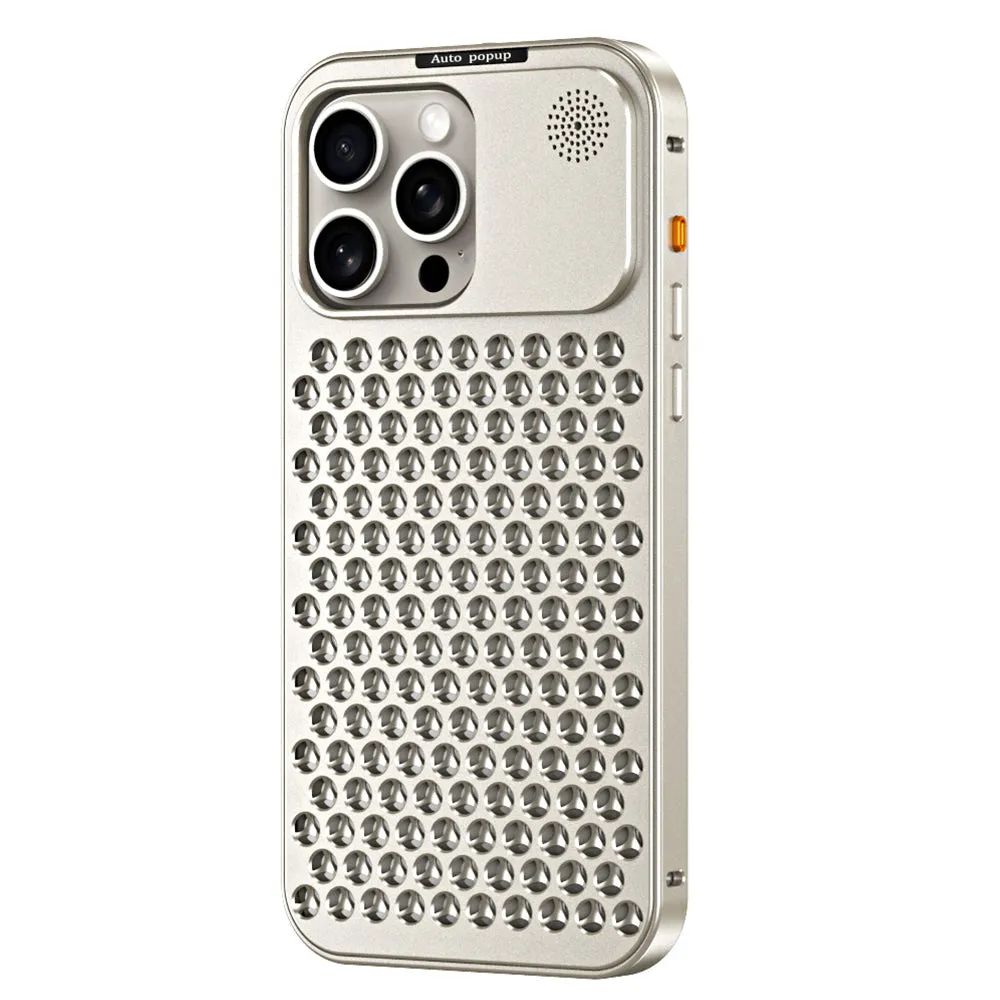 Aluminum Full Metal Mesh Heat Sink Phone Case - iPhone 13