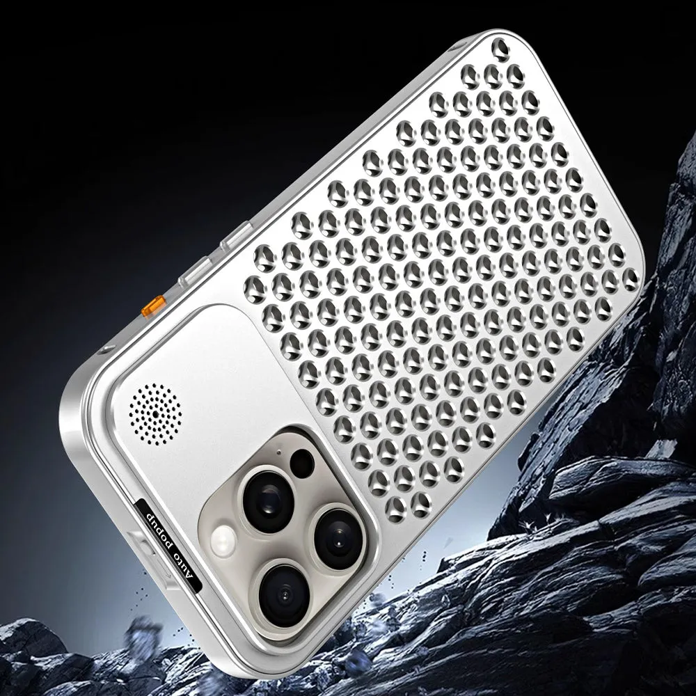 Aluminum Full Metal Mesh Heat Sink Phone Case - iPhone 13