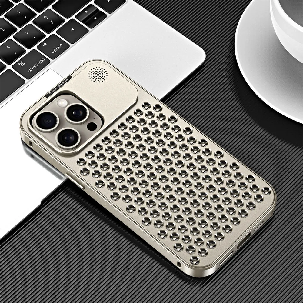 Aluminum Full Metal Mesh Heat Sink Phone Case - iPhone 13