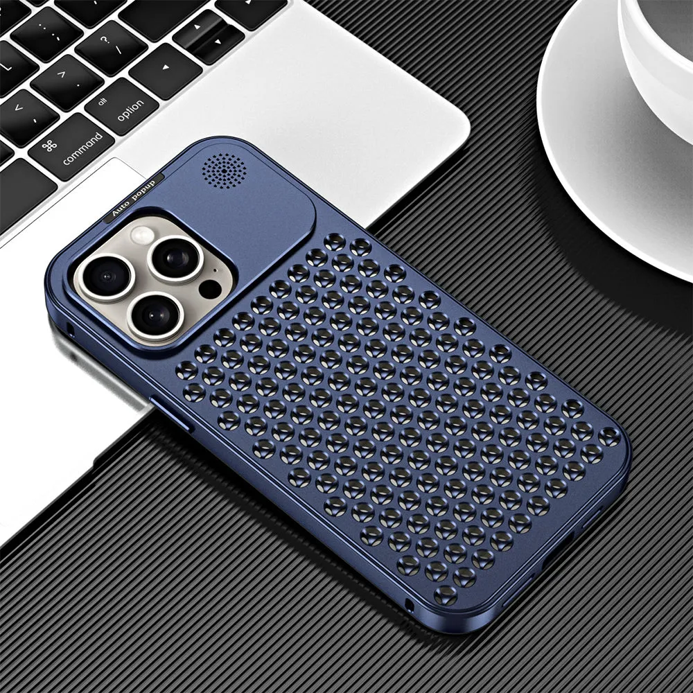 Aluminum Full Metal Mesh Heat Sink Phone Case - iPhone 13