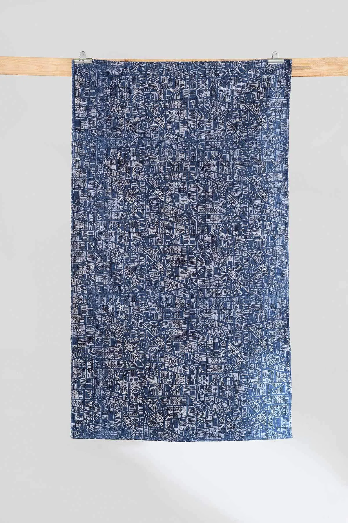 Back Bay Pure Cotton Printed Rug (Blue)