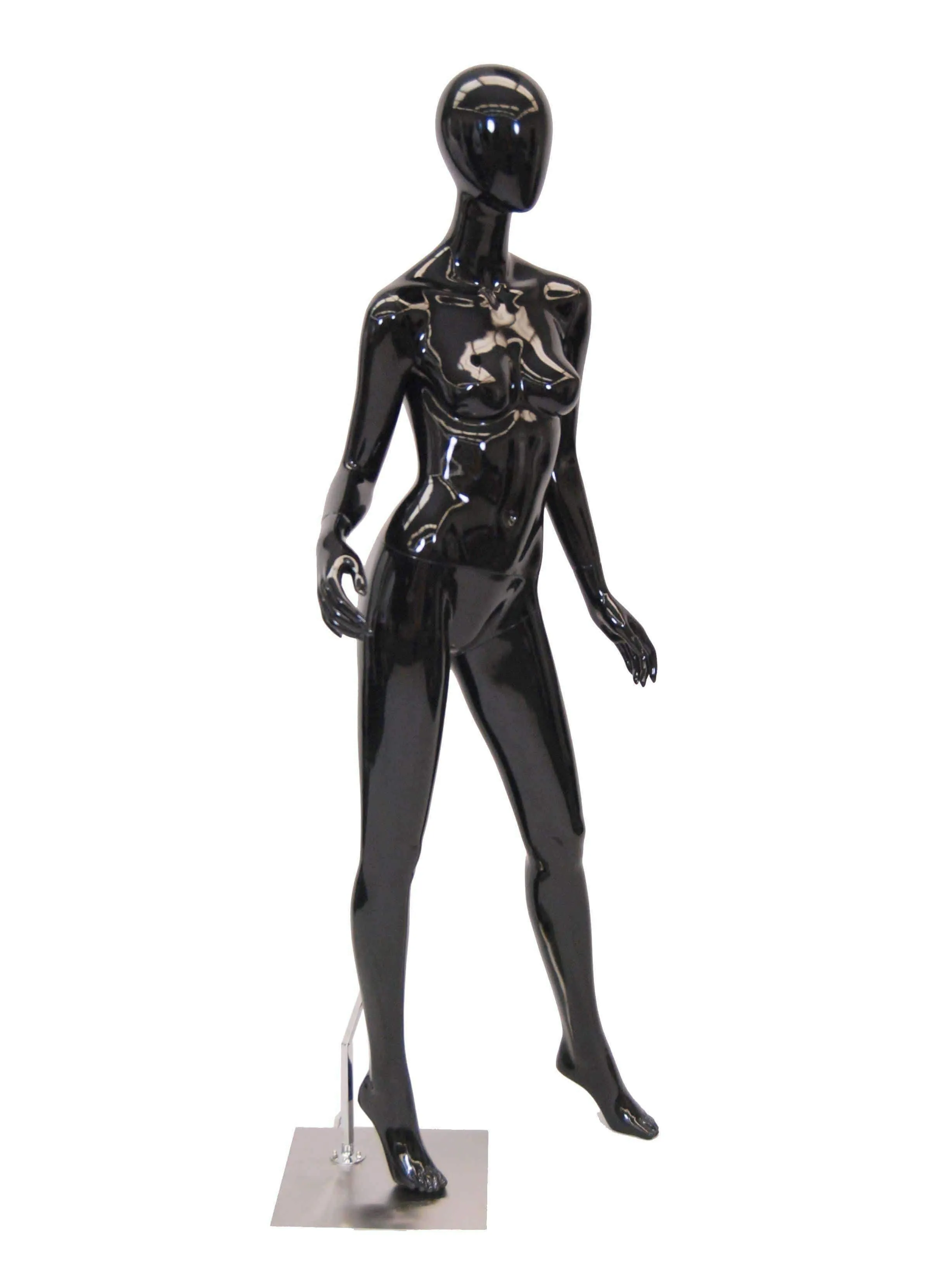 Black Female Egghead Mannequin MM-A2BK1