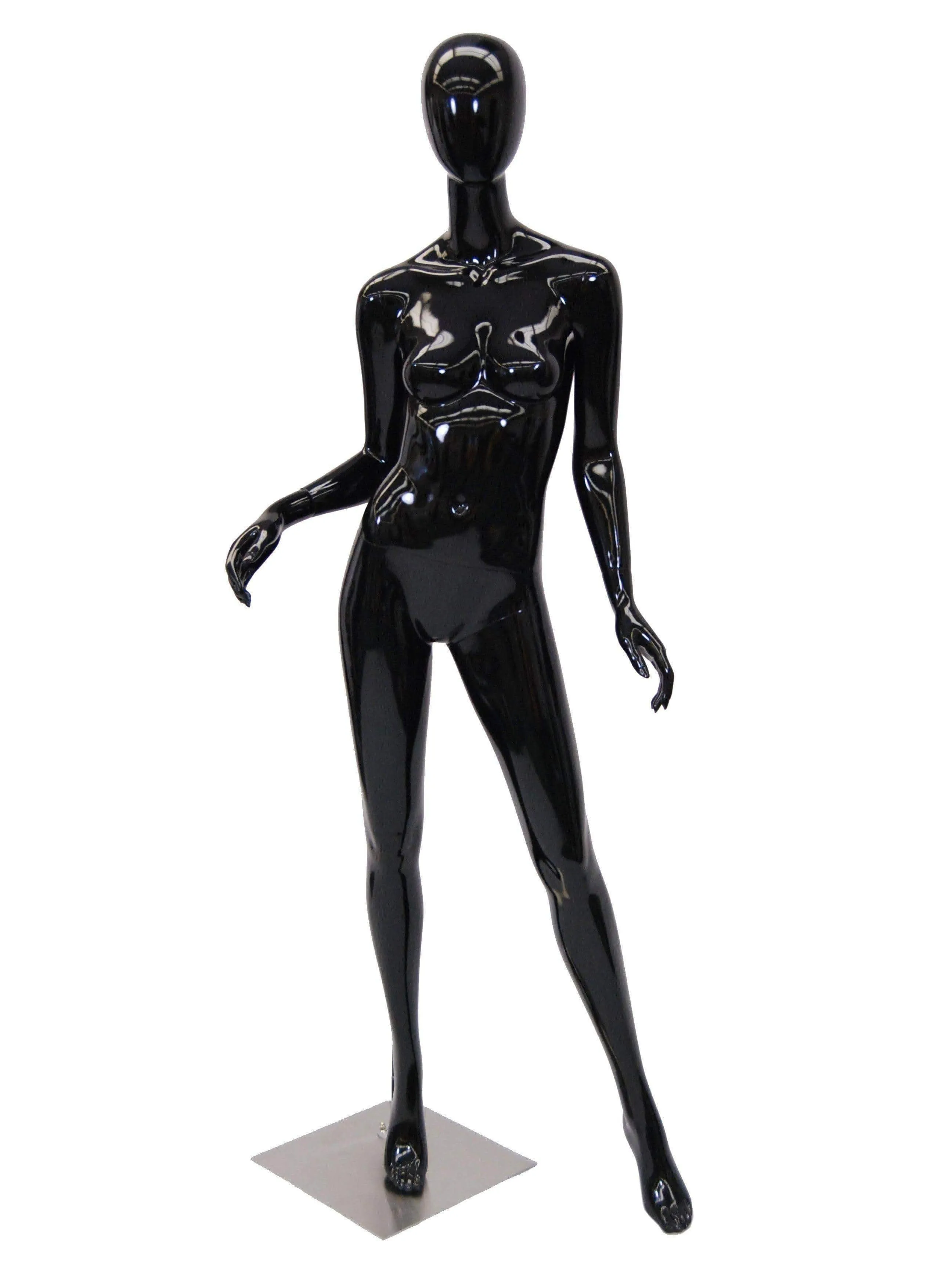 Black Female Egghead Mannequin MM-A2BK1