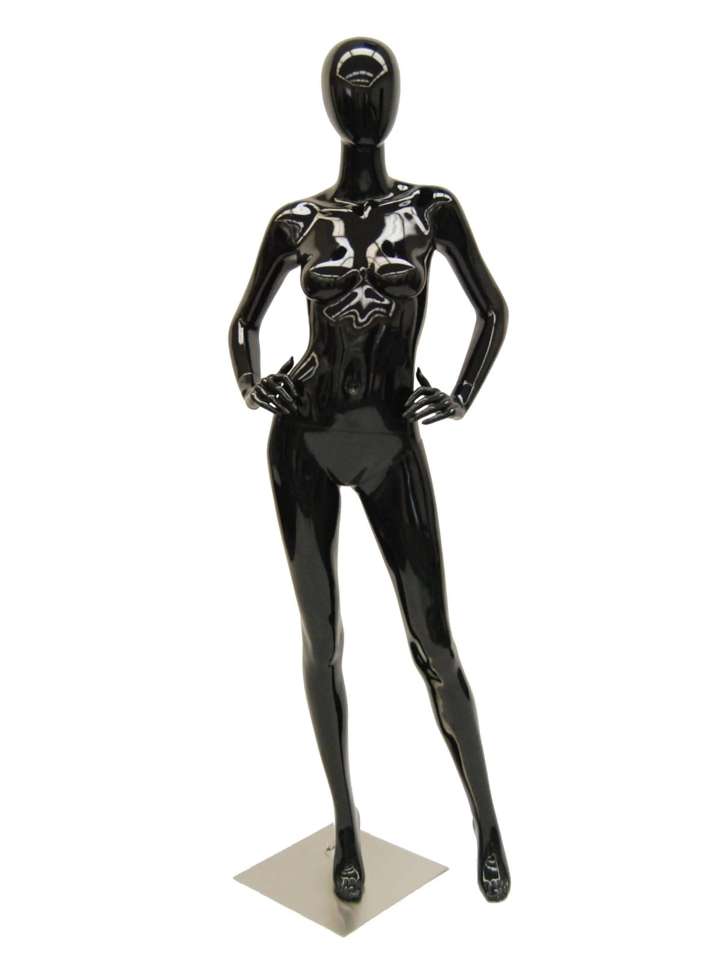 Black Female Egghead Mannequin MM-A4BK1