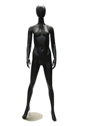 Black Female Egghead Mannequin MM-GF11BK