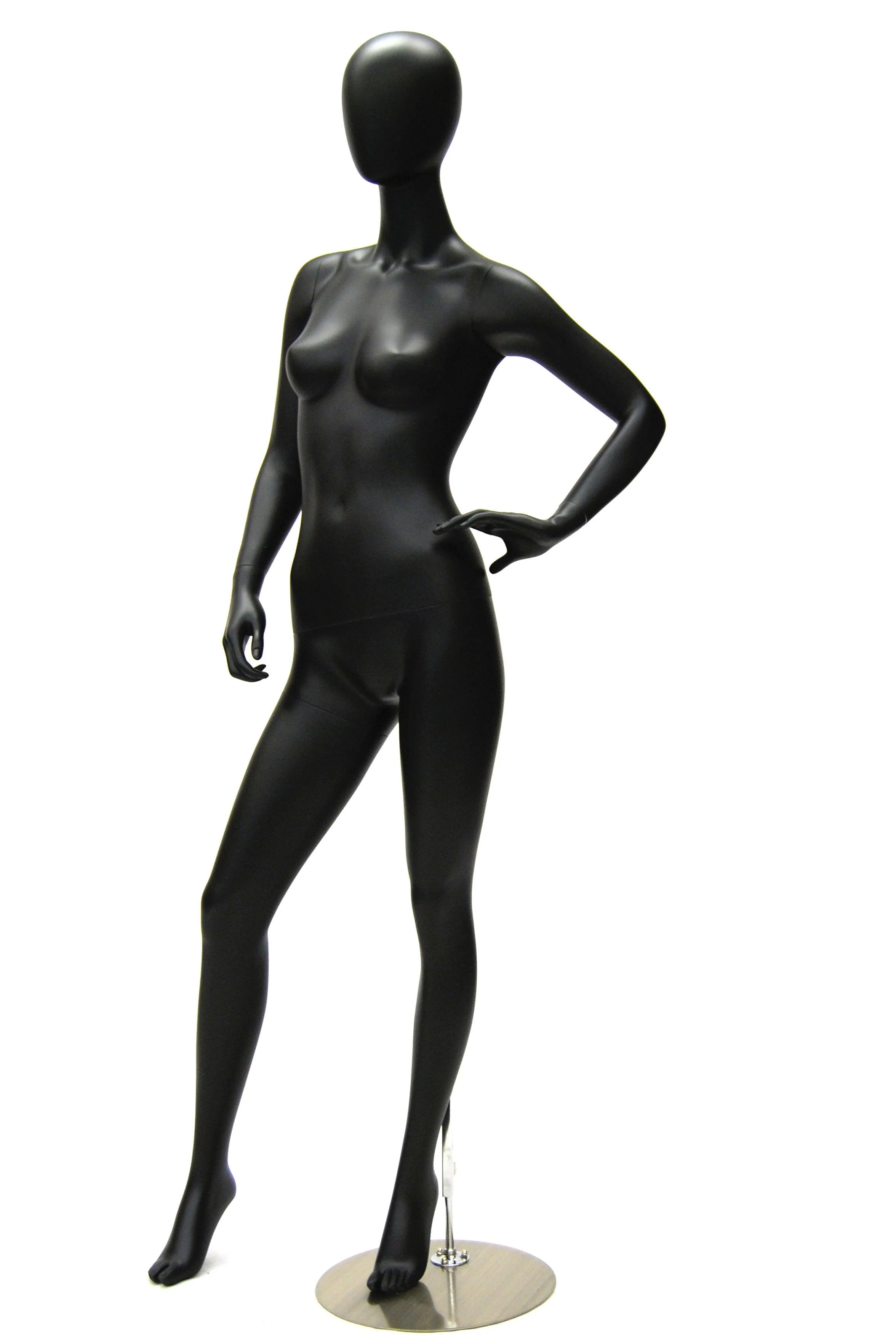 Black Female Egghead Mannequin MM-GF12BK