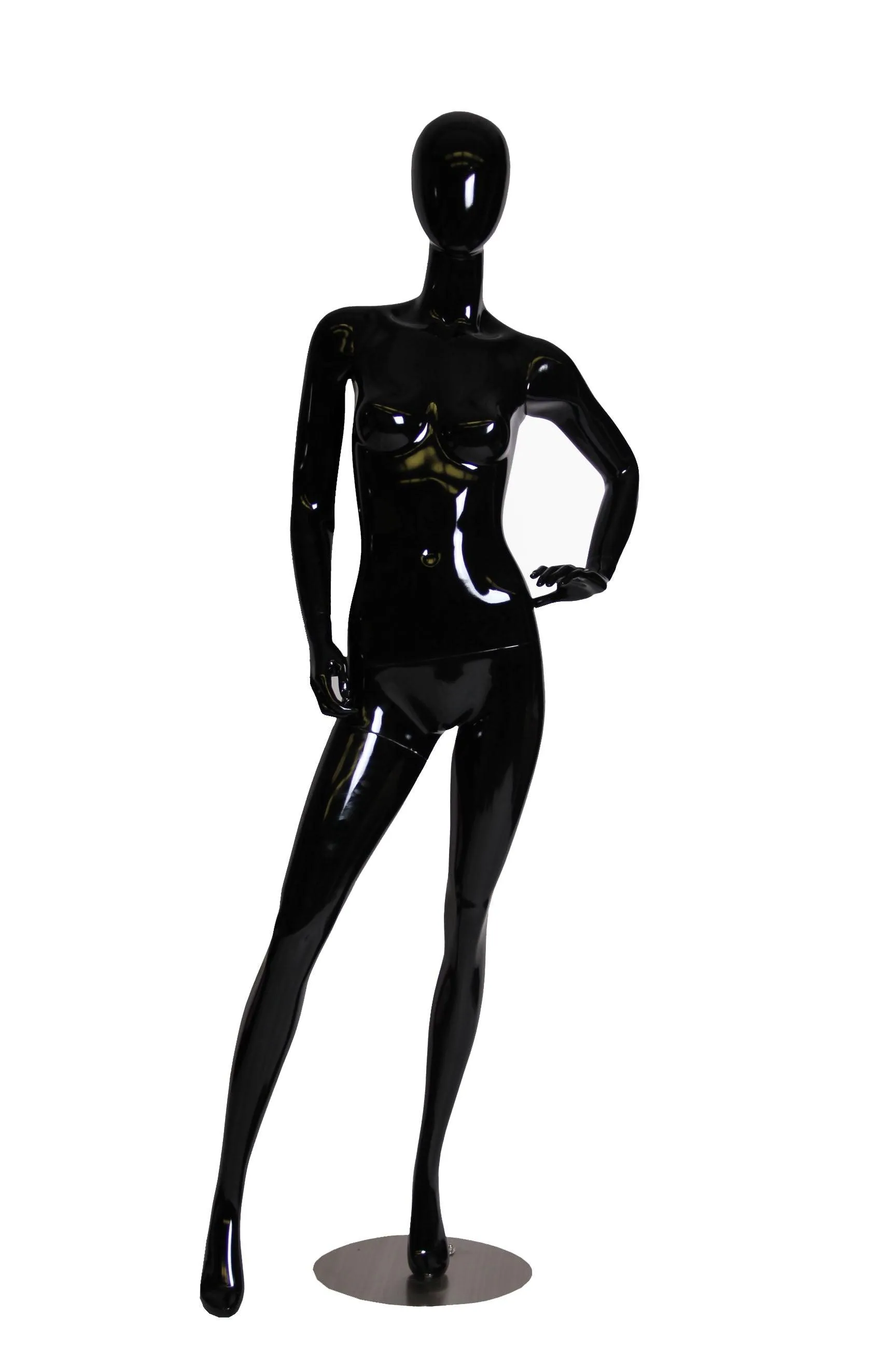 Black Female Egghead Mannequin MM-GF12BK