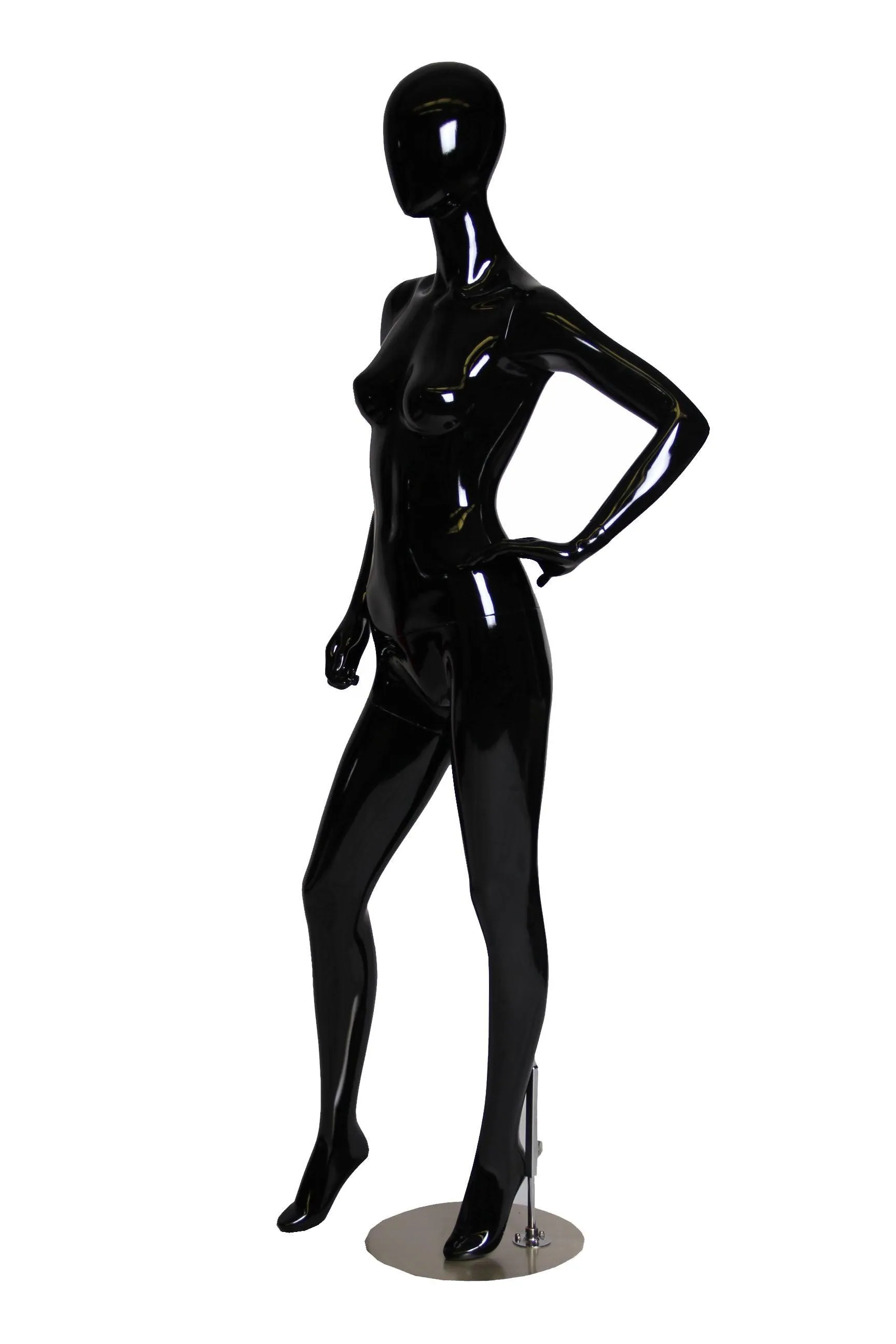 Black Female Egghead Mannequin MM-GF12BK