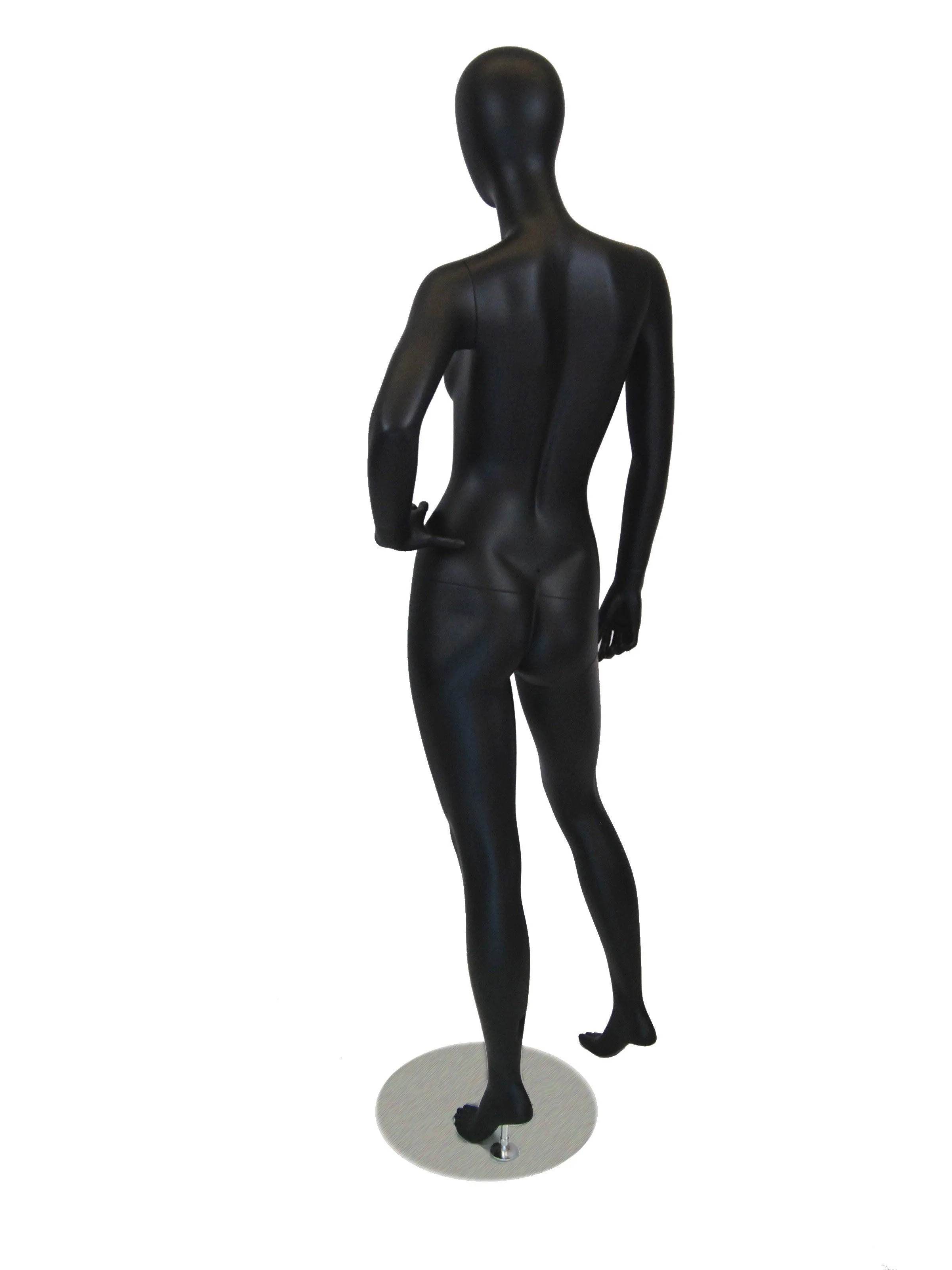 Black Female Egghead Mannequin MM-GF12BK