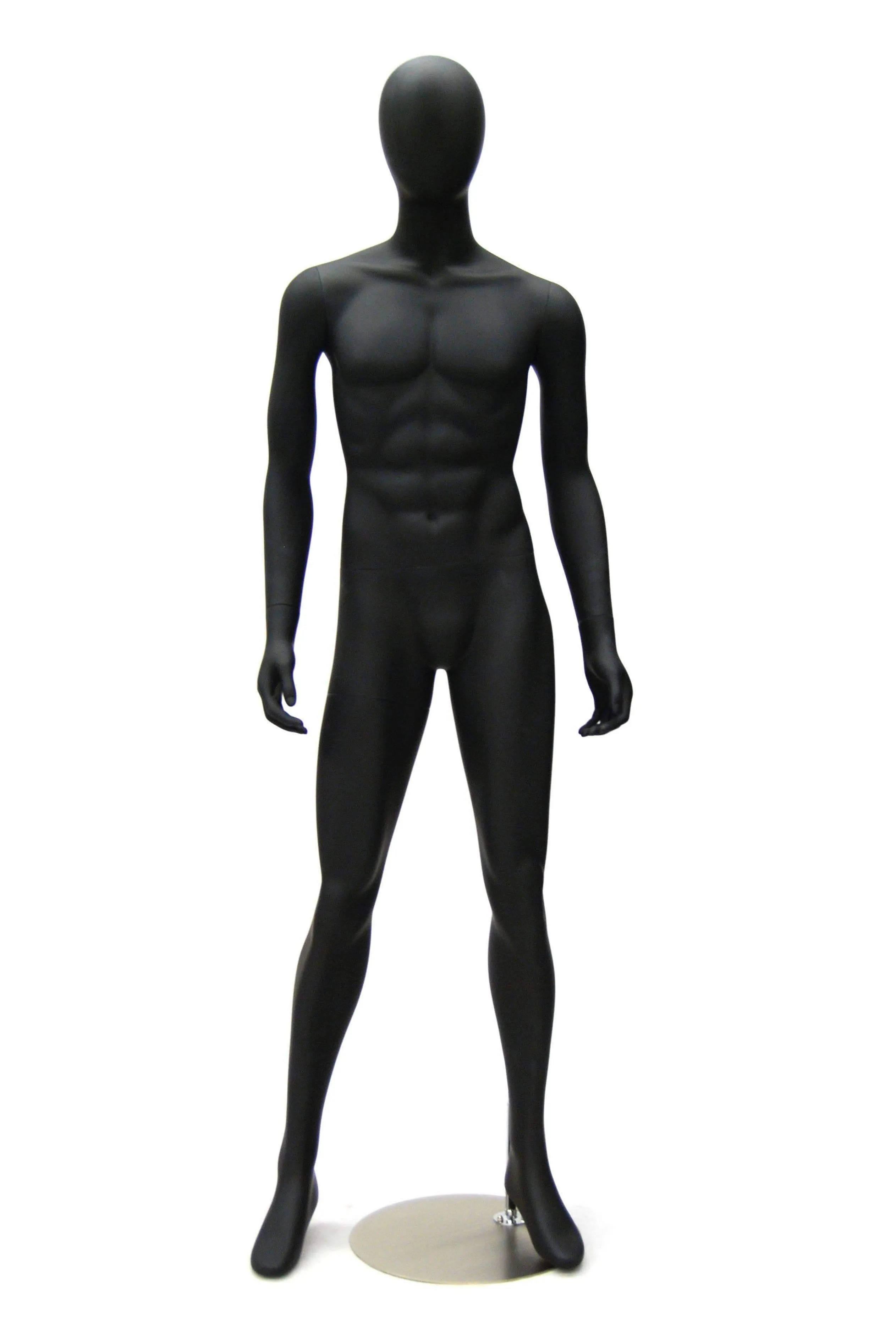 Black Male Egghead Mannequin MM-KM26BK2