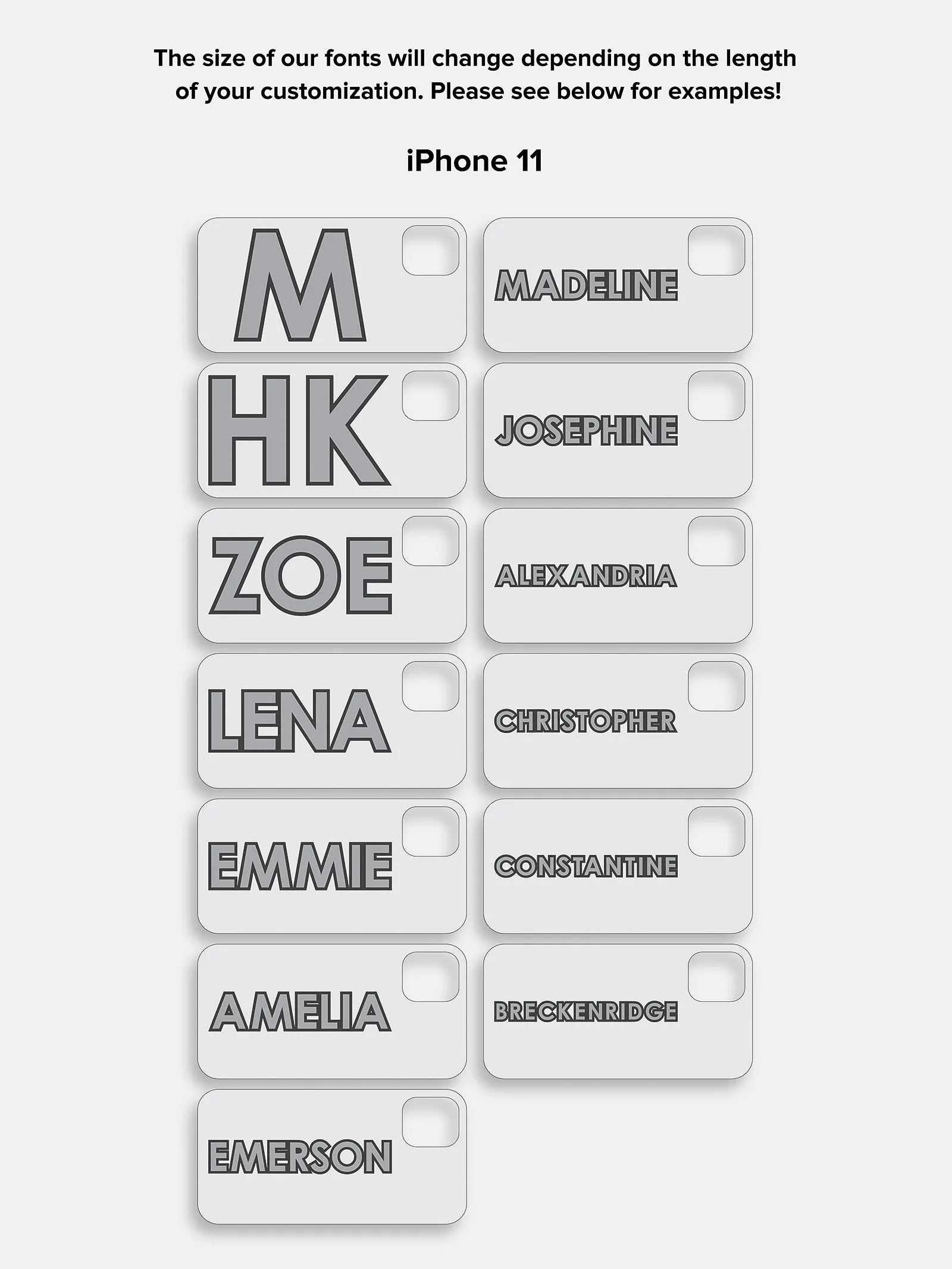 Block Font Custom iPhone Case - Blush/Blush