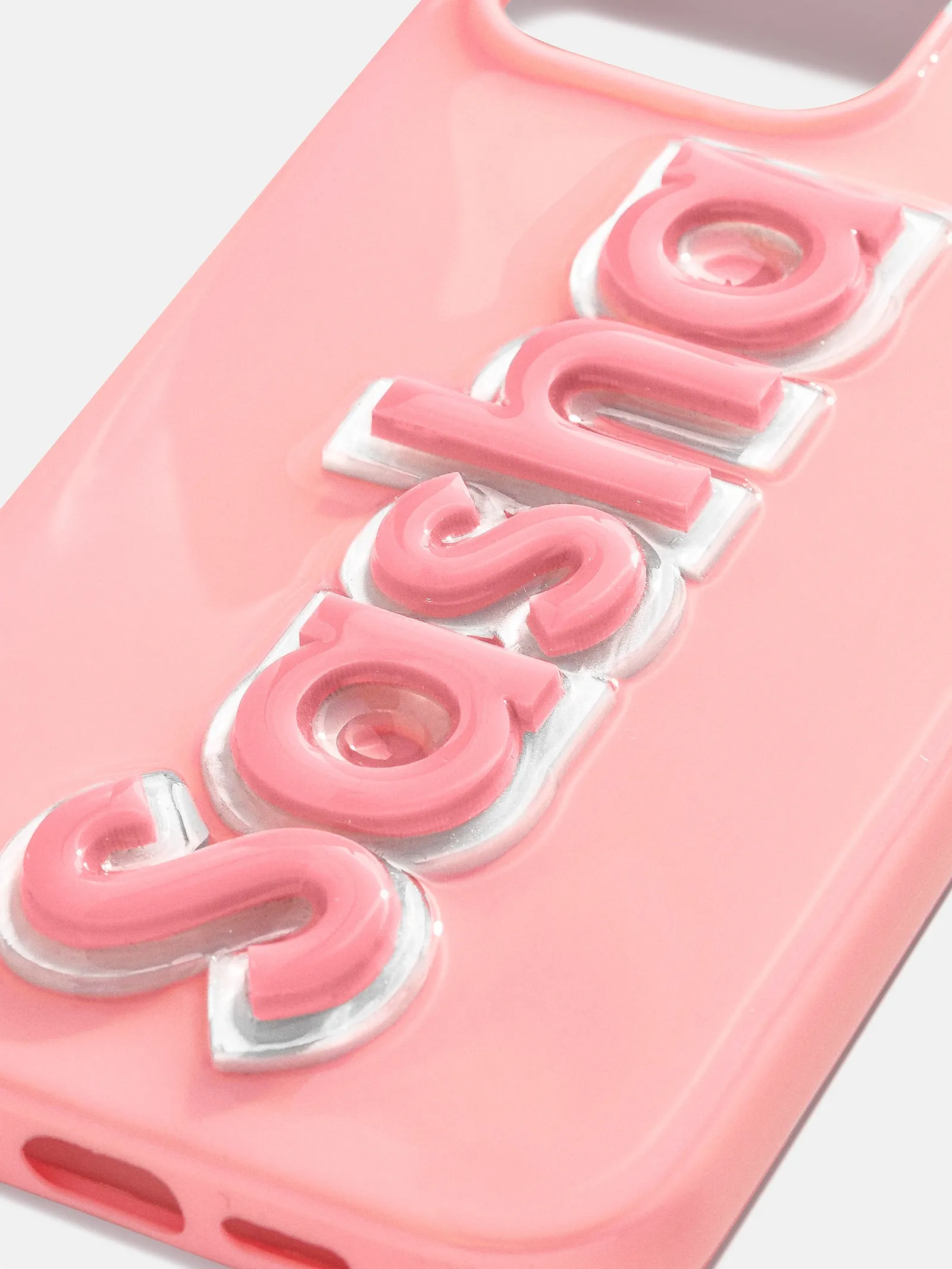 Block Font Custom iPhone Case - Blush/Blush