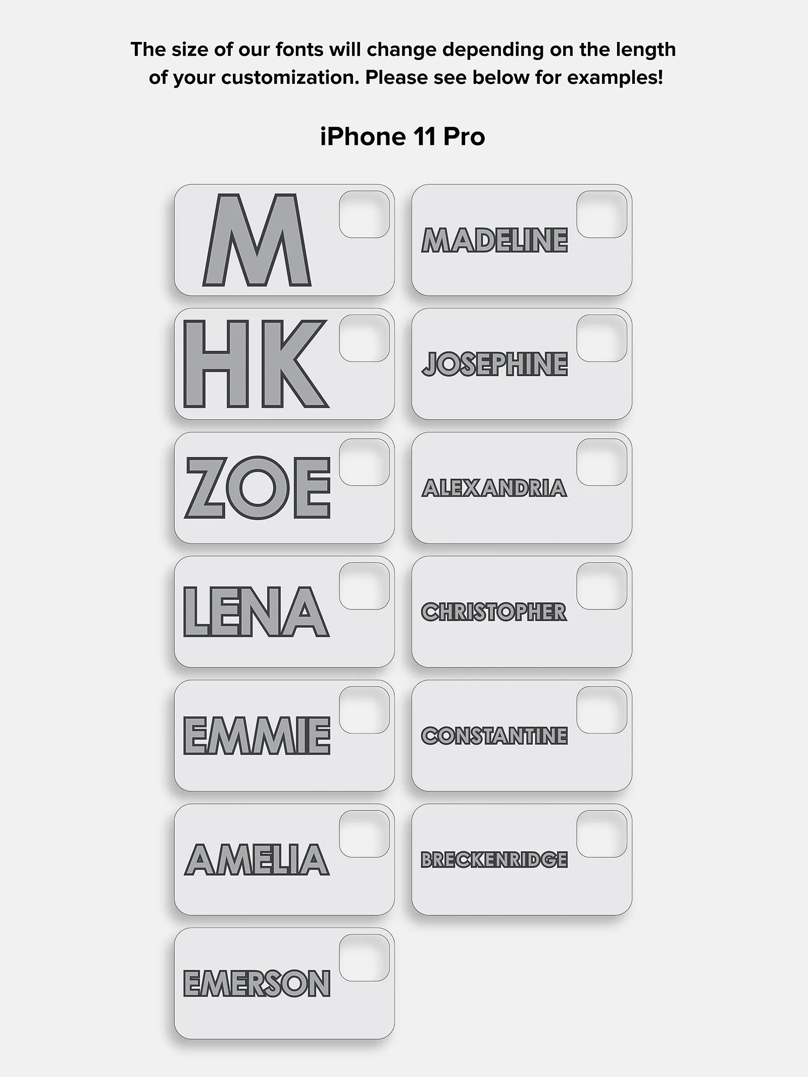 Block Font Custom iPhone Case - Blush/Blush