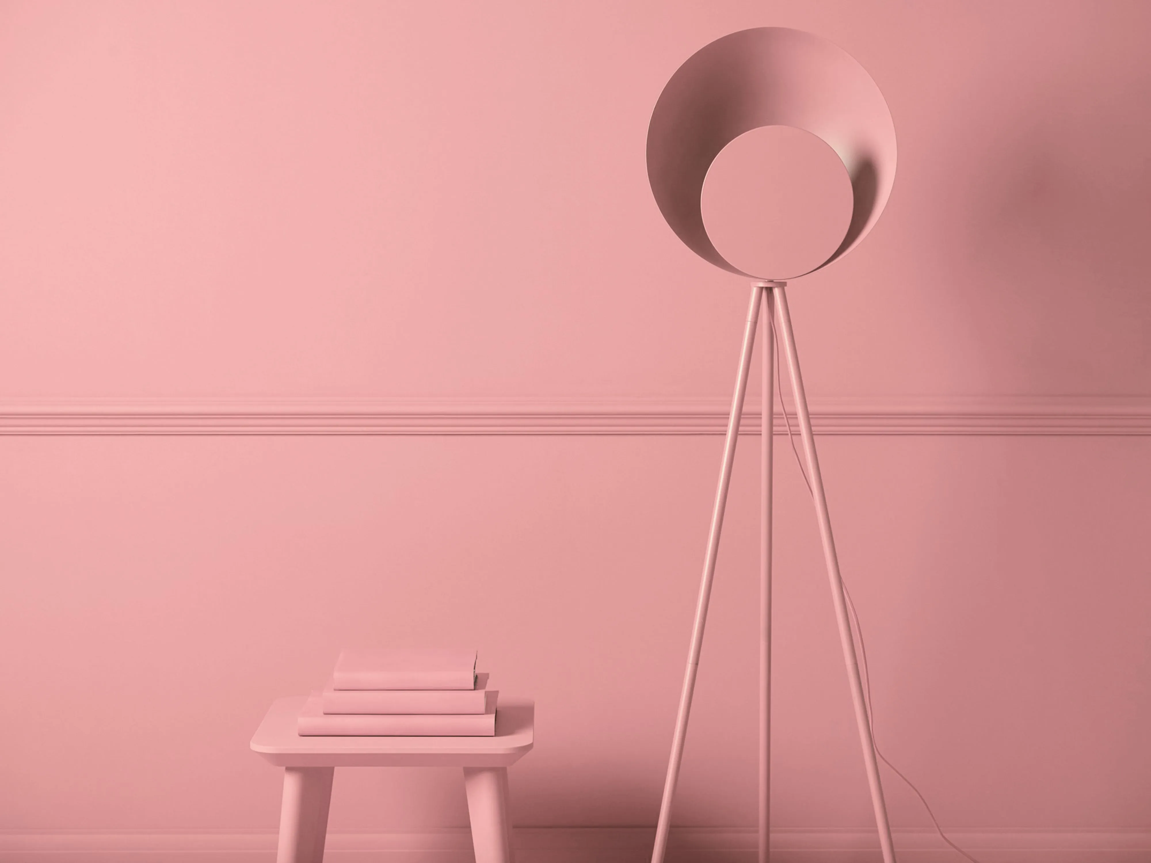 Blossom pink diffuser floor lamp