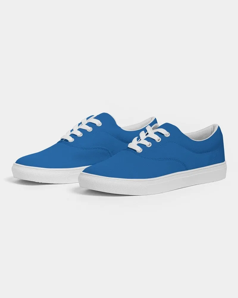 Bright Blue Men's Canvas Sneakers | Men's | Bright Pure Blue | C100M75Y0K0