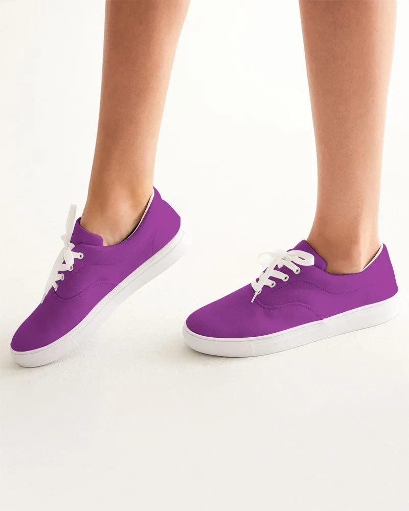 Bright Purple Women's Canvas Sneakers | Women's | Bright Pure Purple | C50M100Y0K0