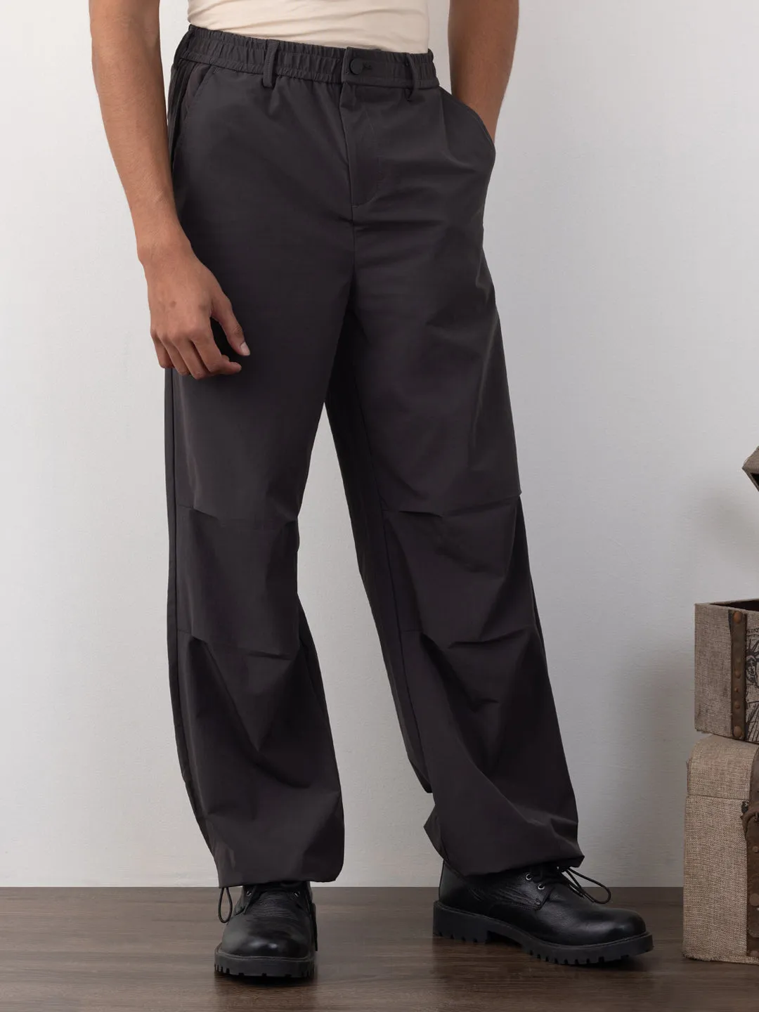 Charcoal Wide Leg Pants