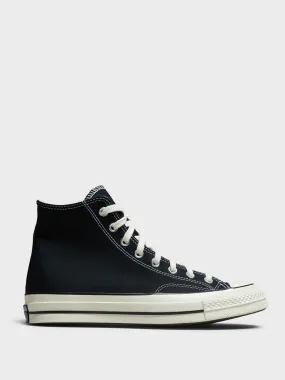 Chuck 70 High Top Canvas Sneakers in Black/Egret