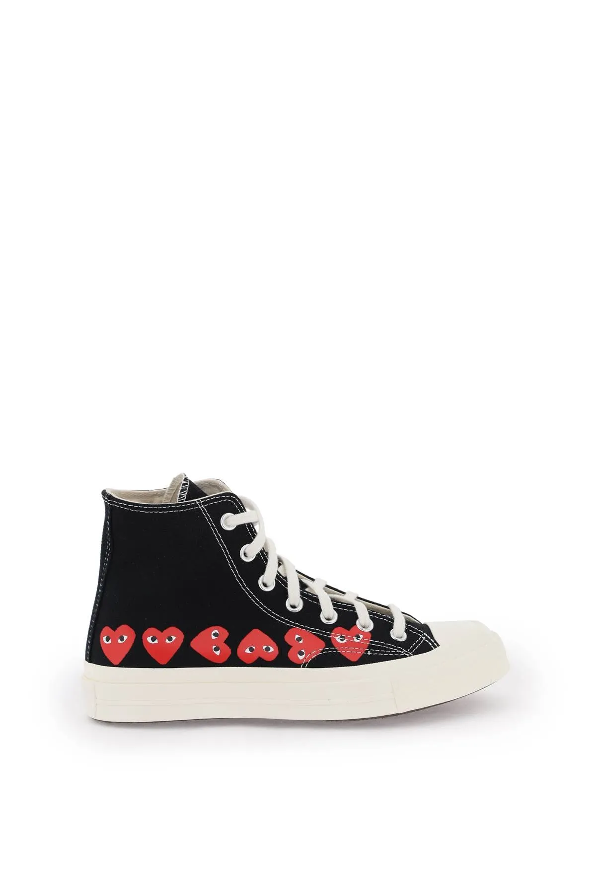 Comme Des Garcons Play Multi Heart Converse X Comme Des GarÃ§ons Play Hi-Top Sneakers