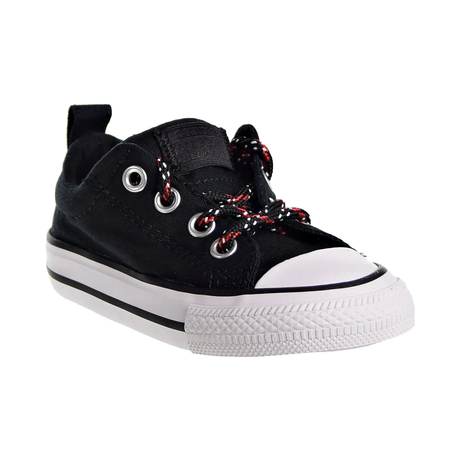 Converse Chuck Taylor All Star Street Slip Toddler's Shoes Black/ Enamel Red