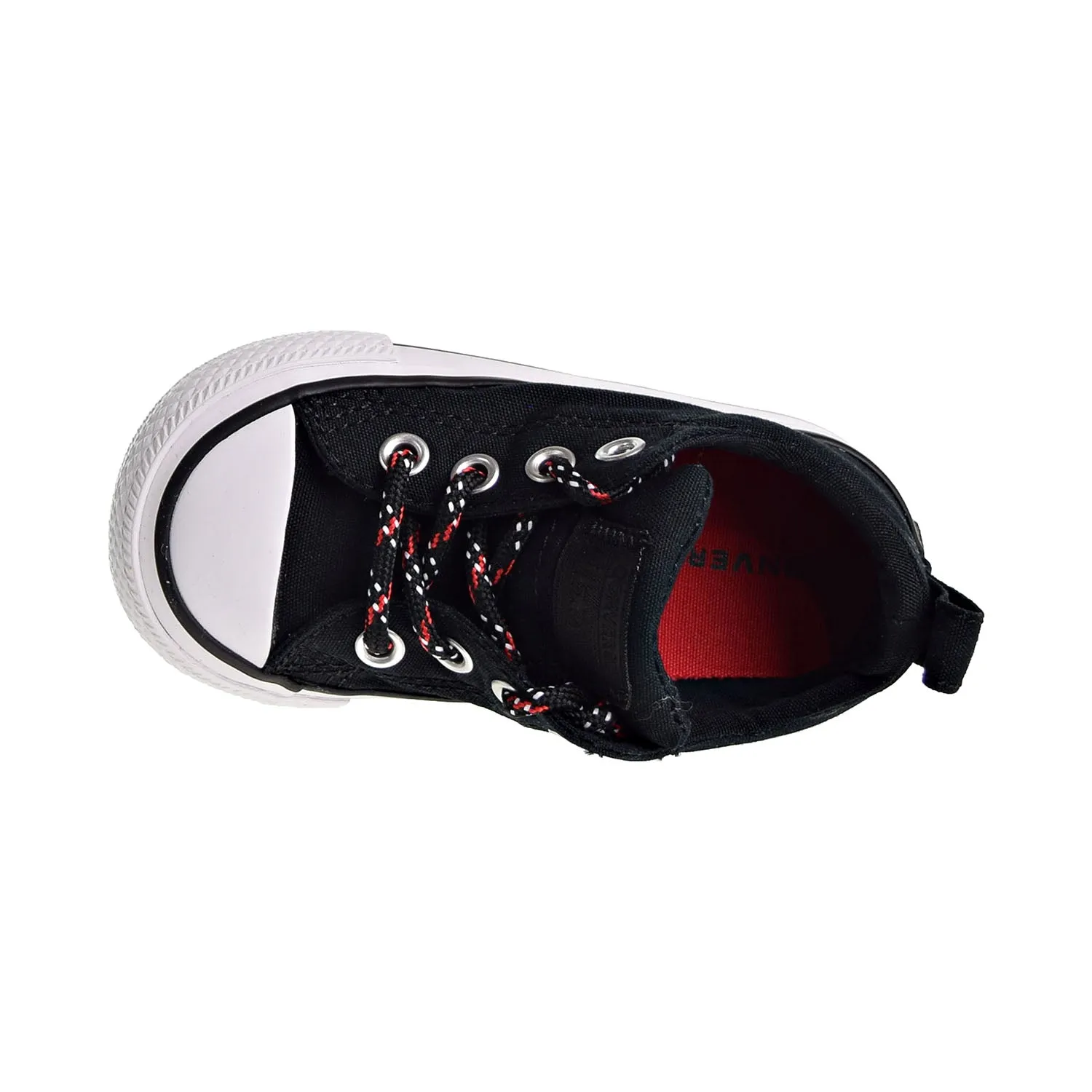 Converse Chuck Taylor All Star Street Slip Toddler's Shoes Black/ Enamel Red