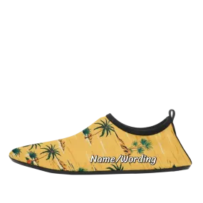 Custom corporate gifts, client gift ideas 2023 Customized  Aqua Shoes,  Coconut tree Water Shoes, Beach Slip on Shoes and Unisex Shoes, 1902-23020056