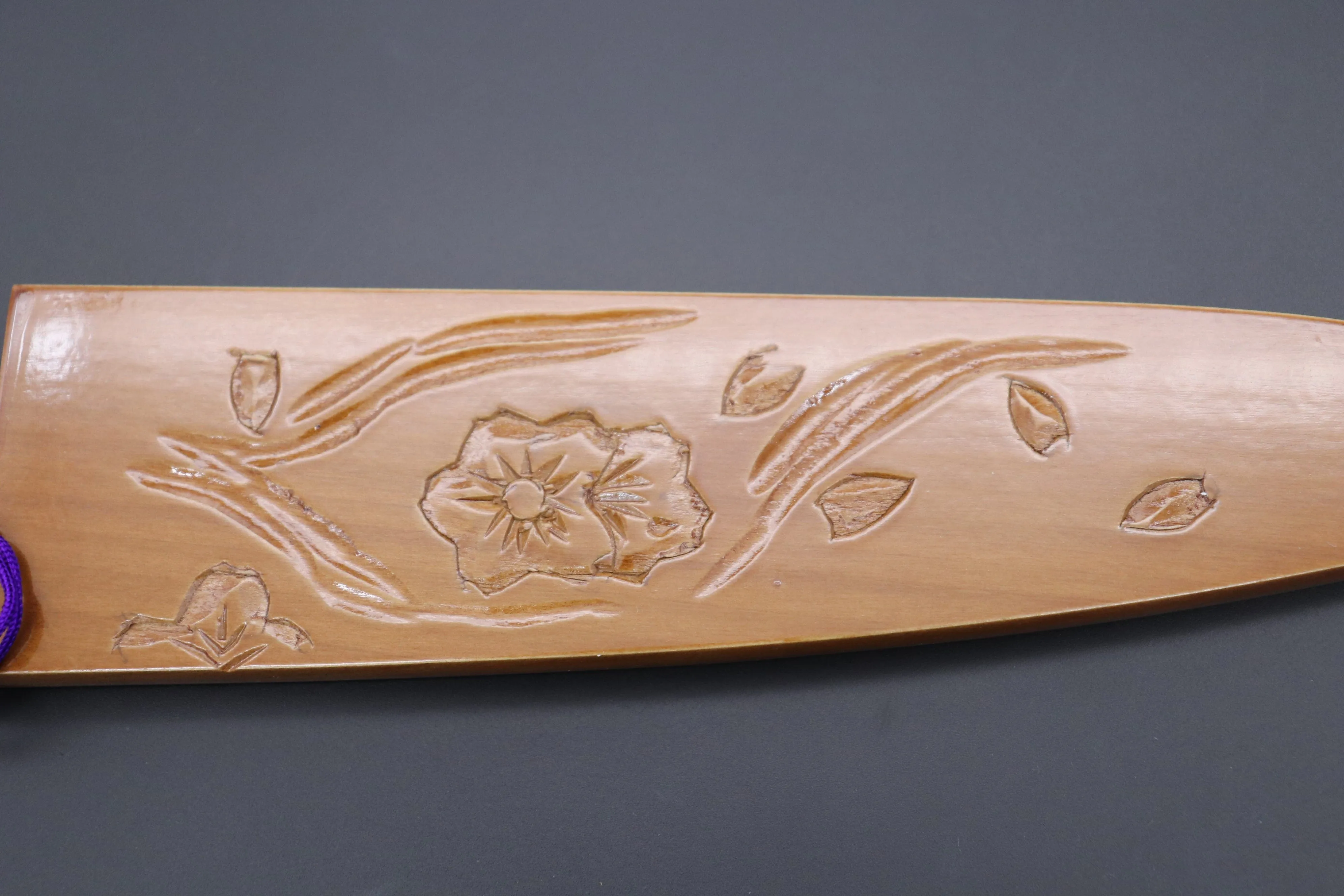 Custom Handmade Carved Wooden Saya for Gyuto 210mm (SAKURA, WS-210-11)