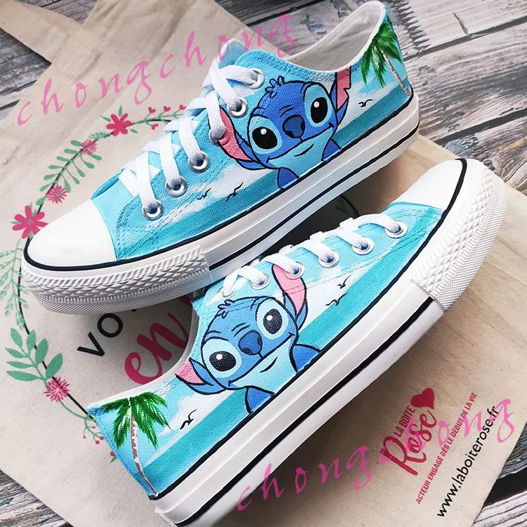 Custom Inspirational Graffiti Hand Painted Canvas Shoes Sneakers