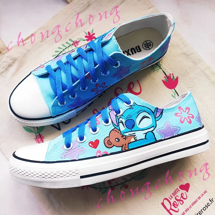 Custom Inspirational Graffiti Hand Painted Canvas Shoes Sneakers