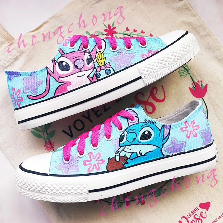 Custom Inspirational Graffiti Hand Painted Canvas Shoes Sneakers