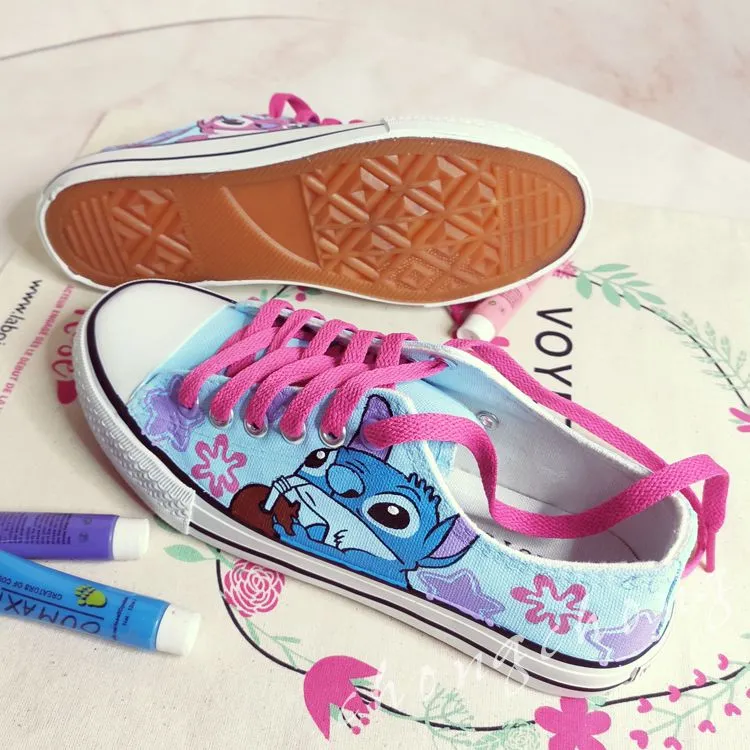 Custom Inspirational Graffiti Hand Painted Canvas Shoes Sneakers