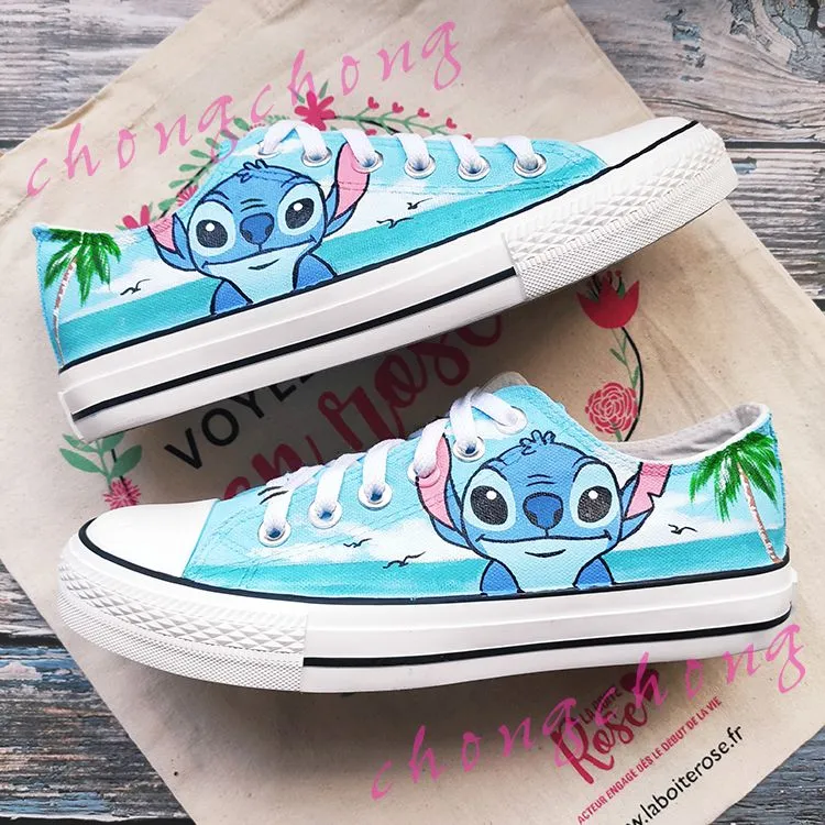 Custom Inspirational Graffiti Hand Painted Canvas Shoes Sneakers