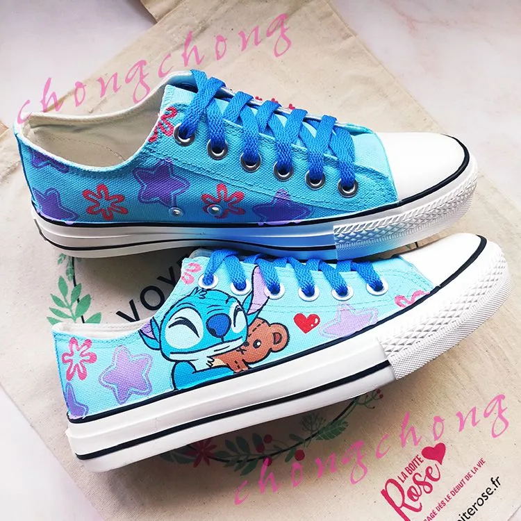 Custom Inspirational Graffiti Hand Painted Canvas Shoes Sneakers