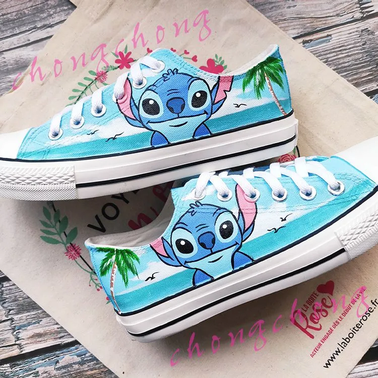 Custom Inspirational Graffiti Hand Painted Canvas Shoes Sneakers