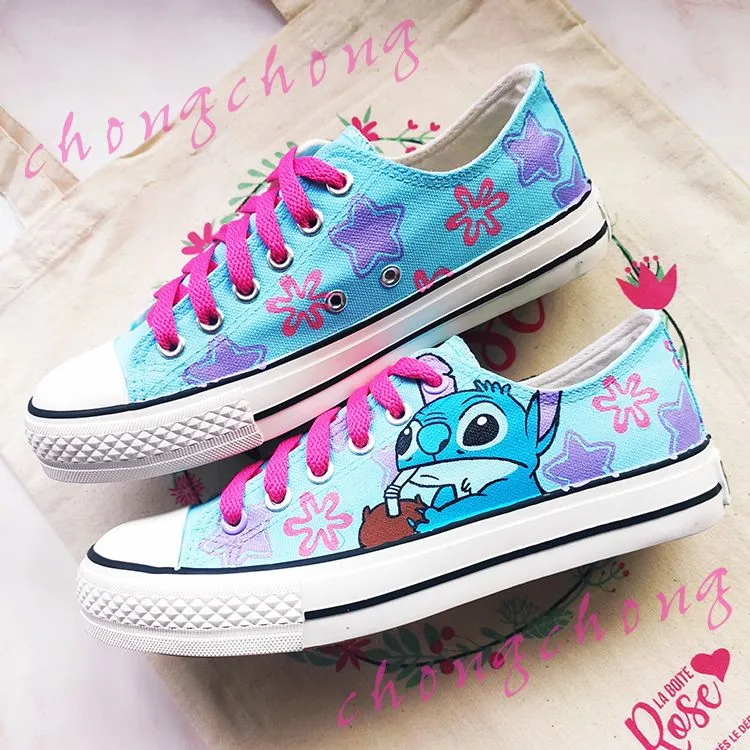 Custom Inspirational Graffiti Hand Painted Canvas Shoes Sneakers