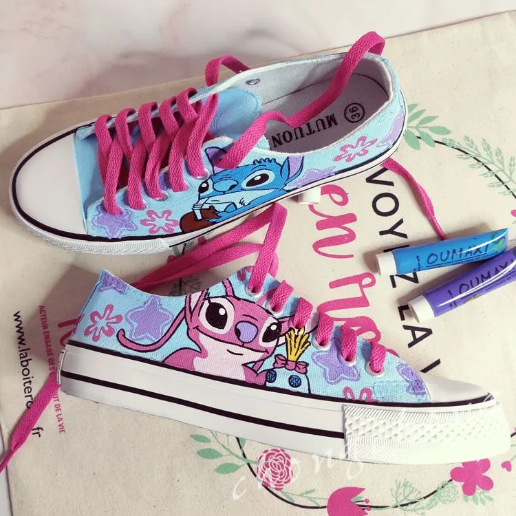 Custom Inspirational Graffiti Hand Painted Canvas Shoes Sneakers