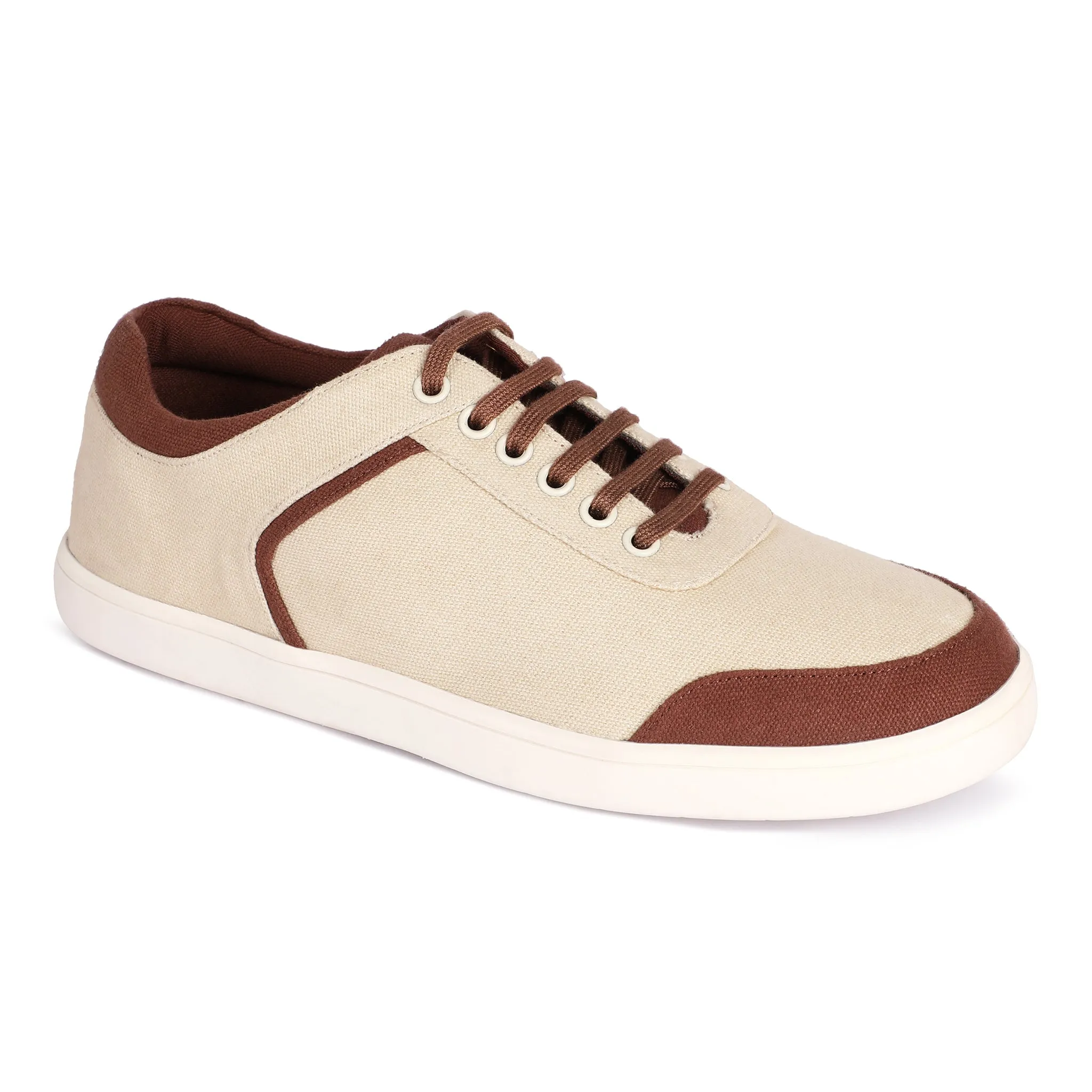 Dan Eco-Sole Sneakers Beige and Brown Women Thrift Edit