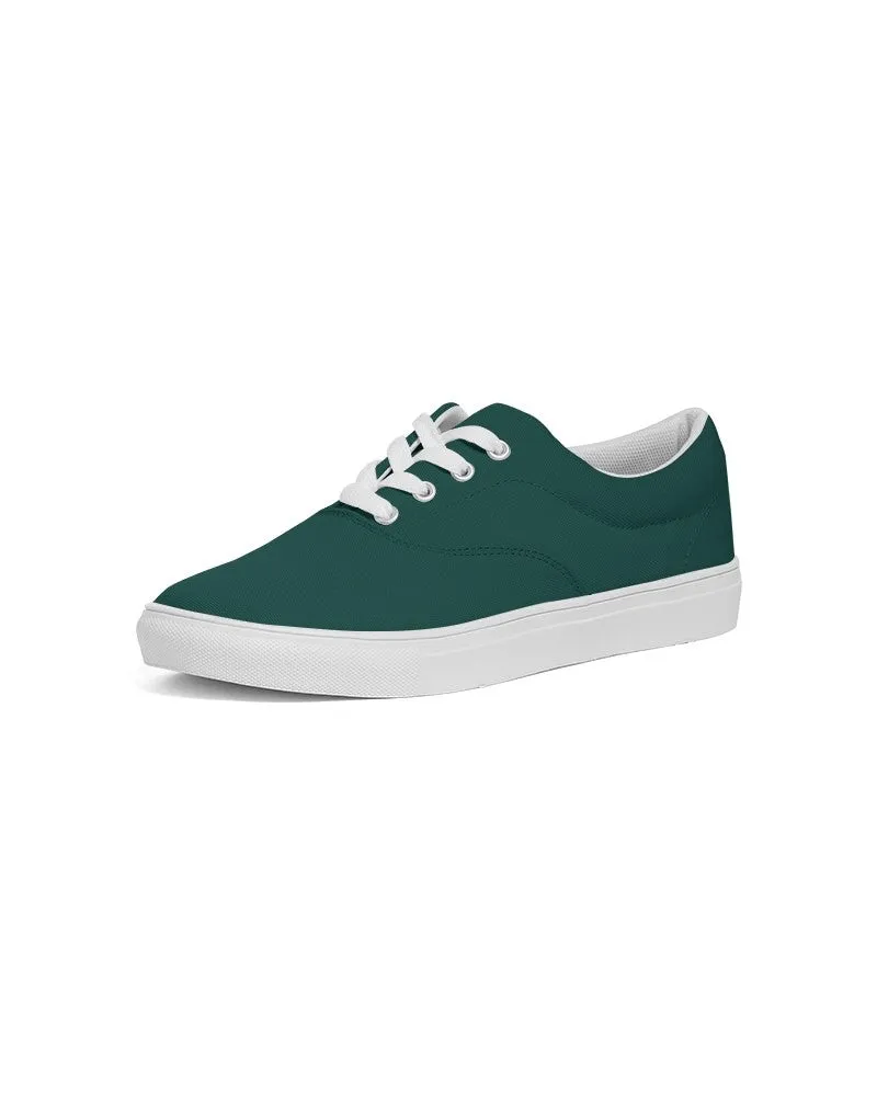 Dark Blue Cool Green Men's Canvas Sneakers | Men's | Dark Pure Blue Cool Green | C100M0Y50K80