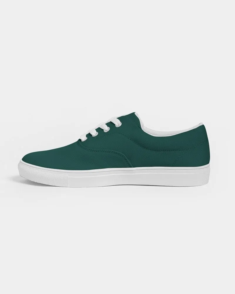 Dark Blue Cool Green Men's Canvas Sneakers | Men's | Dark Pure Blue Cool Green | C100M0Y50K80