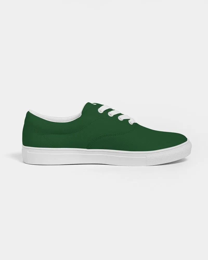 Dark Green Men's Canvas Sneakers | Men's | Dark Pure Green | C100M0Y100K80